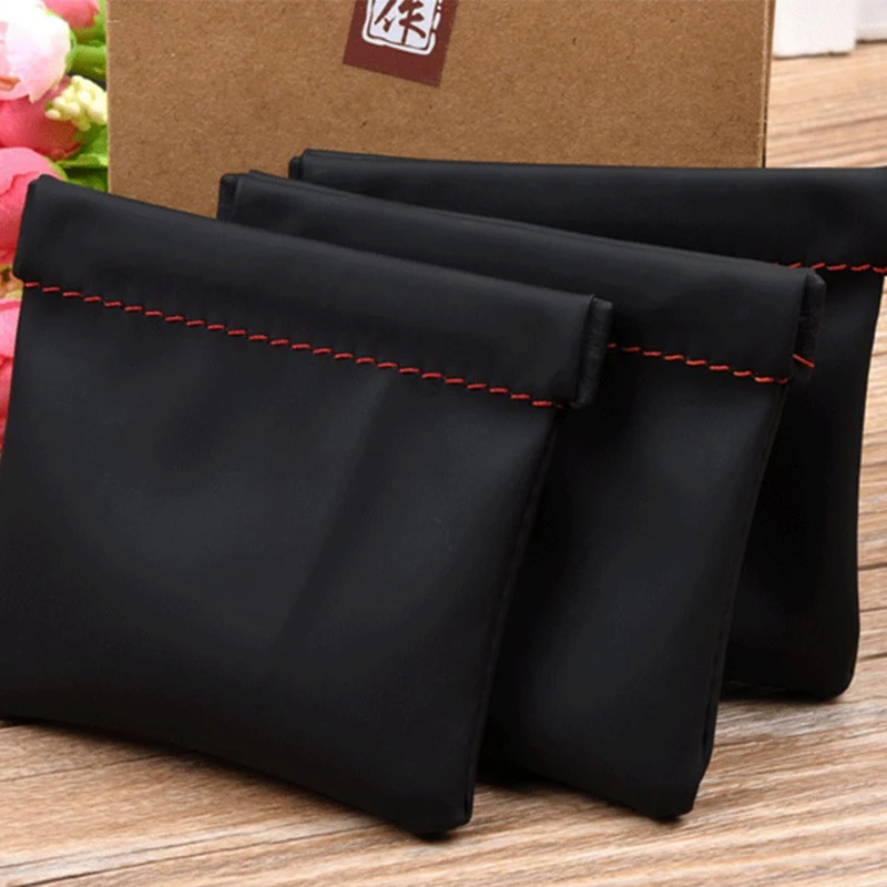 prativerdi Mini Earphone Bag PU Leather Headphone Carrying Case Travel organizer For Headset Cable Earbud Coin Money Storage Bag