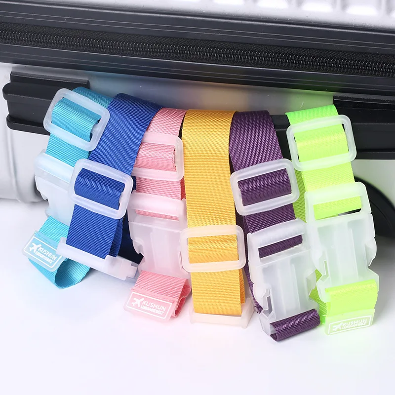 

Nylon Travel Suitcase Straps Mini Adjustable Portable Baggage Accessories Outdoor 2 Colors Luggage Packing Belt Hook 2.5*3cm