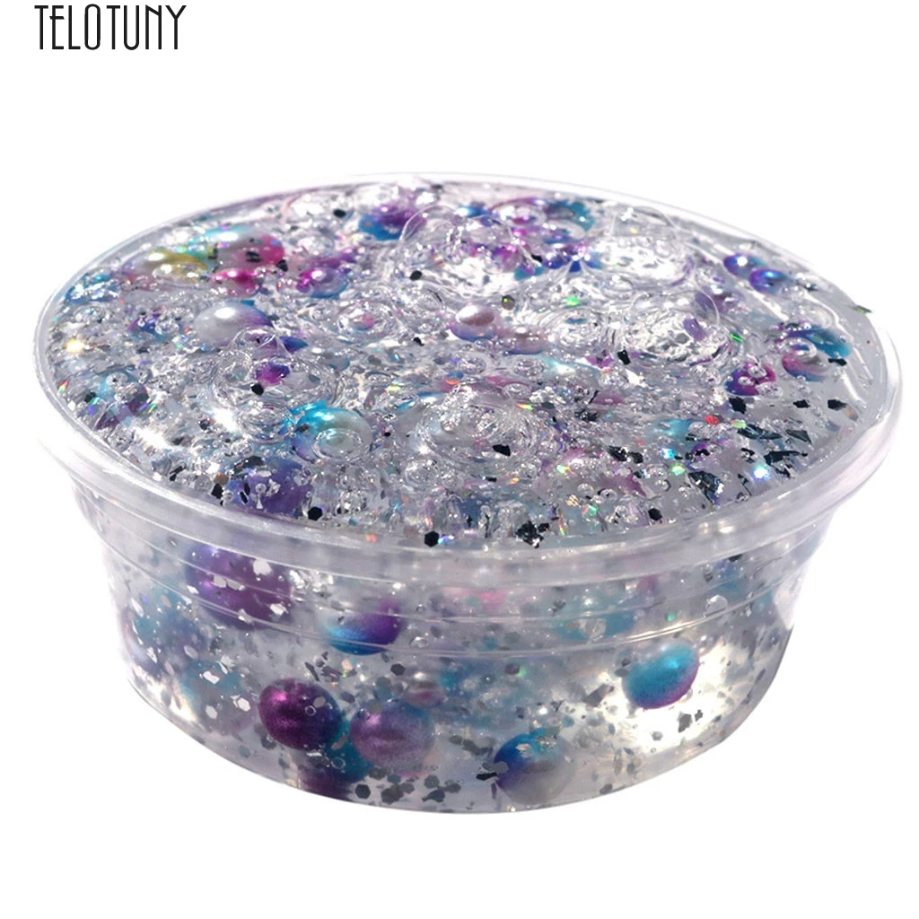 

TELOTUNY Mud Clay Beautiful Color Colorful Slime Cute Pearl Kids Stress Relief Kids Clay Toys Developmental Clay Toy Hot New J23