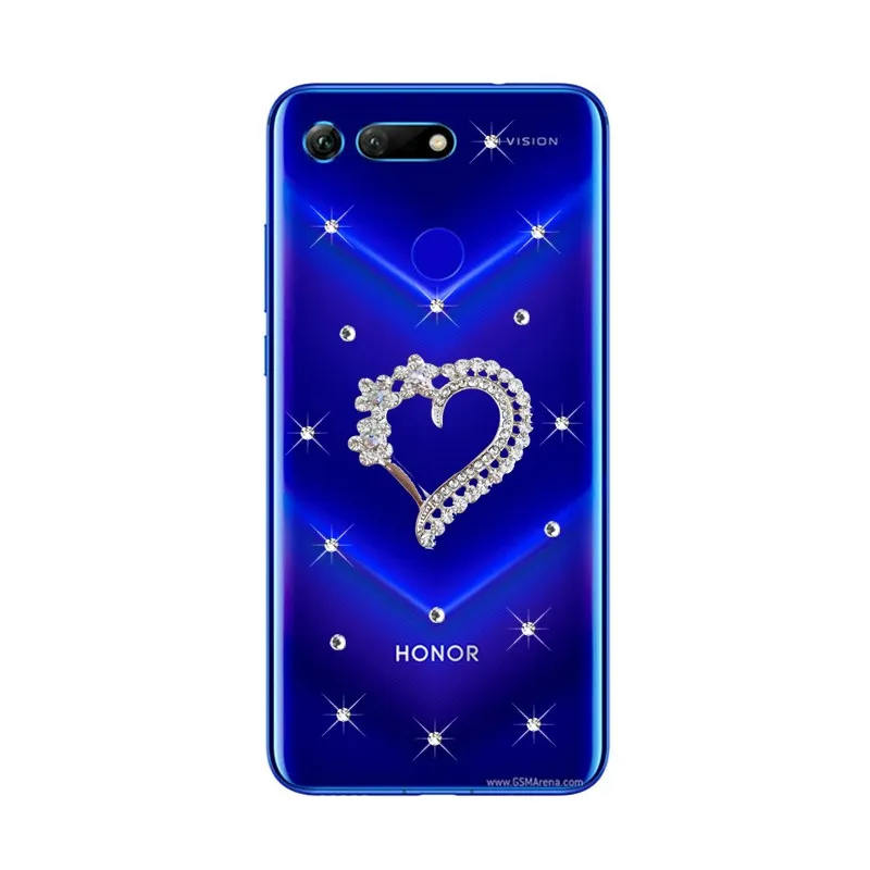 Для huawei Honor View 20 прозрачный силиконовый чехол для huawei mate 20 pro Honor 10 View 10 lite Shell DIY Кристальные Цветы Чехол для телефона