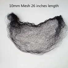 60 шт. в упаковке 10 мм парик на сетке упаковочная сетка 26 дюймов стрейч длина черная сетка для волос