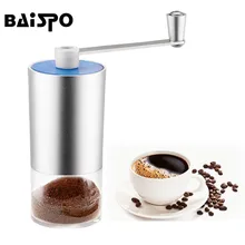 BAISPO ручная кофемолка мини моющаяся кофейная ручная мельница кофейная посуда кофейные бобы перцовая мельница портативная мельница