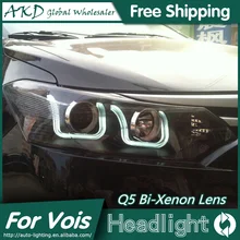 AKD автомобильный Стайлинг для Toyota Vois фары- Vois светодиодный фары DRL Биксеноновые линзы Высокий Низкий луч парковка противотуманная фара
