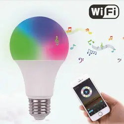 WI-FI Smart E27 светодиодный лампы 6,5 Вт супер яркий WI-FI приложение Remote Управление RGBW сроки лампочки для Andriod 2,3 или IOS8.0 и выше