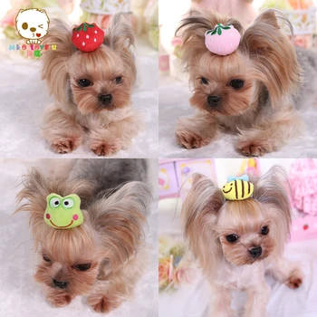 

Yorkshire Terrier And Poodle 3D Hair Accessories Pet Grooming Accessories Hair Little Flower Bows For Dogs Charms Gift Cute