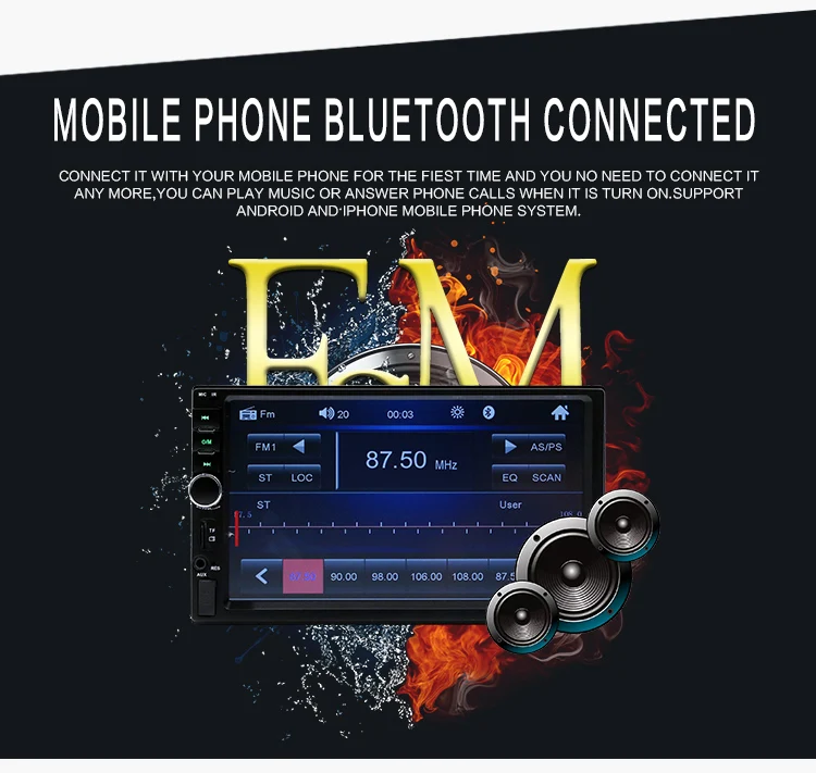 car radio installation near me Podofo Car Radio Autoradio 2Din 7" HD Car Multimedia player Audio Stereo Touch Screen auto MP5 Player Bluetooth TF USB FM camera pioneer car stereo