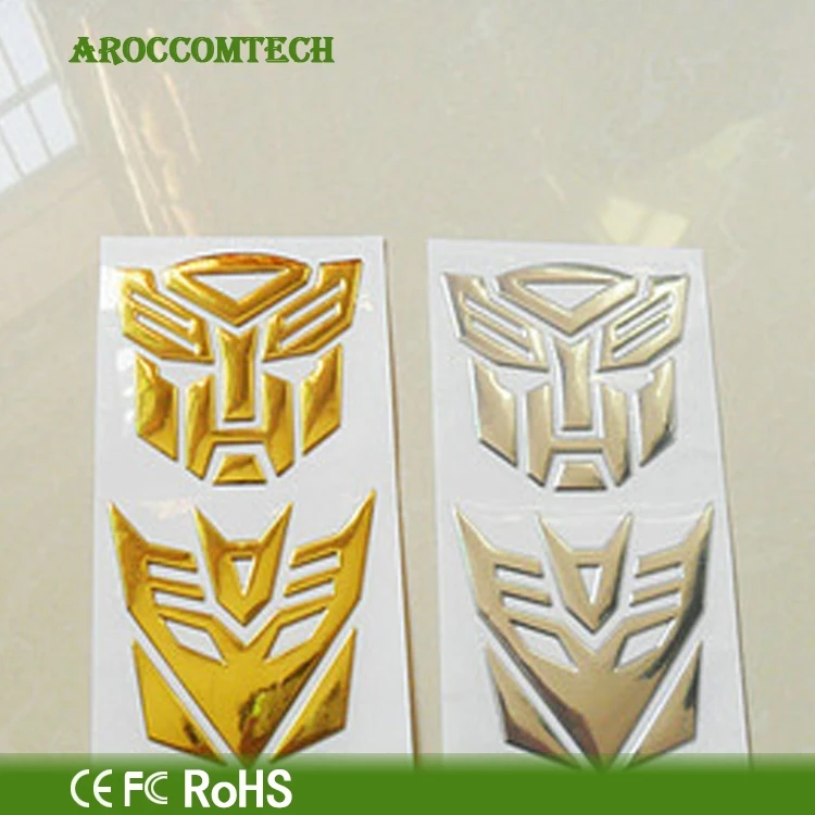 Car Accessories Gold Transformers 3d Autobot Decepticon Car Emblem