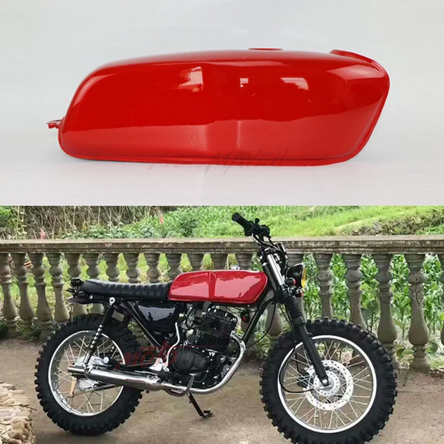 Motorcycle Cafe Racer Tank Vintage 9L 2.4 Gallon Fuel Gas Can 2.4Gal