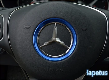

Lapetus Metal Interior Refit Kit For Mercedes-Benz C Class W205 2014 - 2019 Car Steering Wheel Decoration Ring Cover Trim