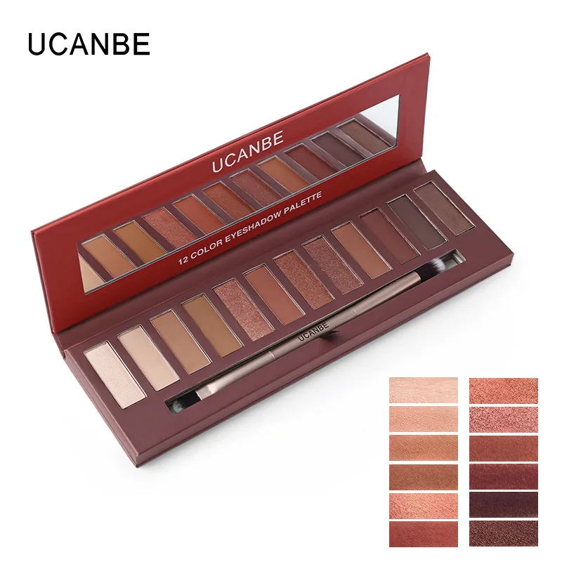 12 цветов матовые Smoky Eyes палитра теней для век макияжа блестящие тени набор