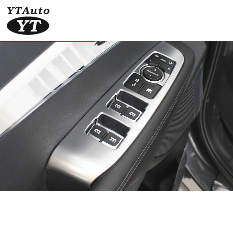 Abs Chrome Window Buttons Decoration Auto Armrest Trim For Sorento 2015