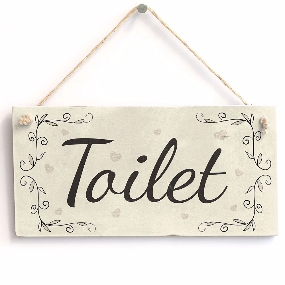 

Meijiafei Toilet - Vintage Sign / Plaque 10"x5"