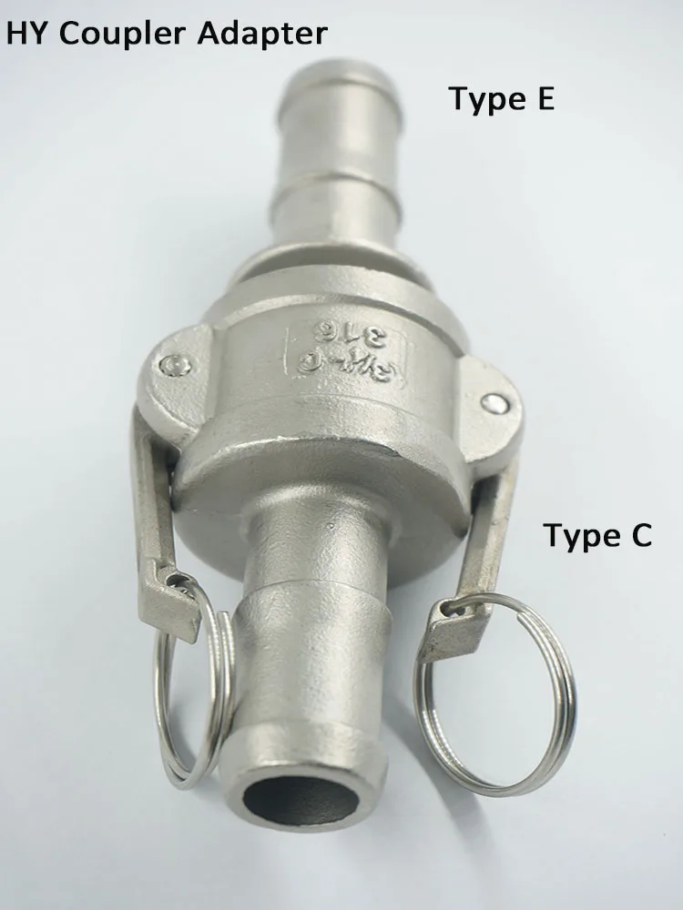 

1-1/4", 1.5" SS304 Stianless Steel Hosetail Coupler Type C + E Adapter