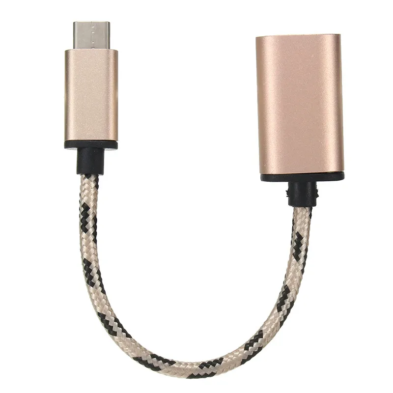 Micro USB кабель USB 3,1 type-C USB-C OTG кабель USB3.1 Женский к type-C Мужской адаптер Шнур для зарядки мобильного телефона 300 шт./партия