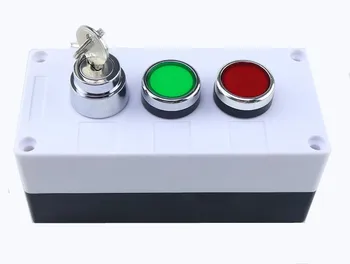 

Button switch control box plastic key switch, start, stop