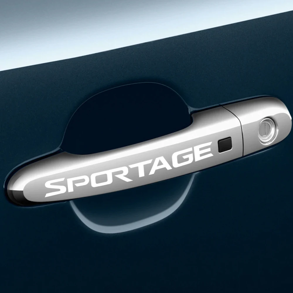 

4PCS Car Door Handle Stickers For Kia Sportage 3 4 QL Auto Sport Decoration Protection Vinyl Decal Funny Sticker Car Accessories