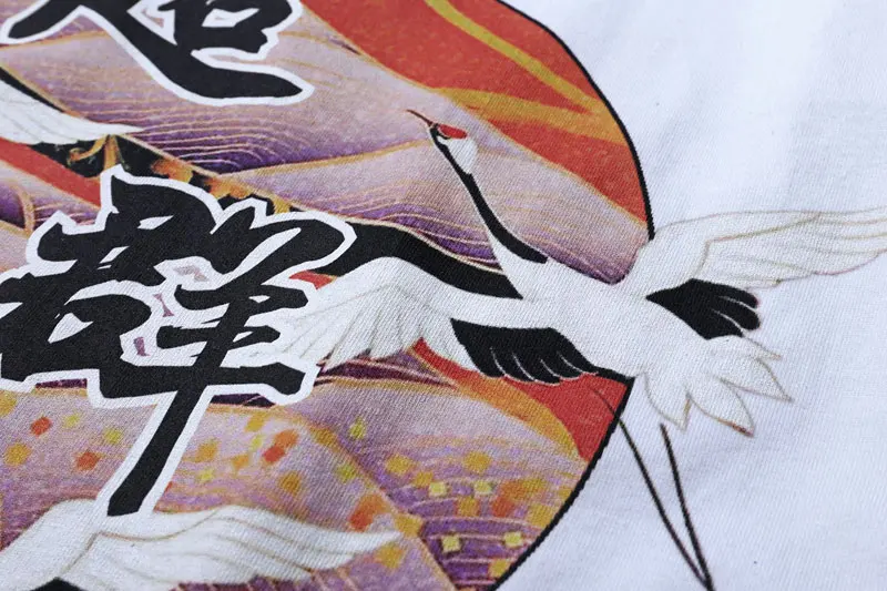 Japanese Crane Printed Tshirts 7