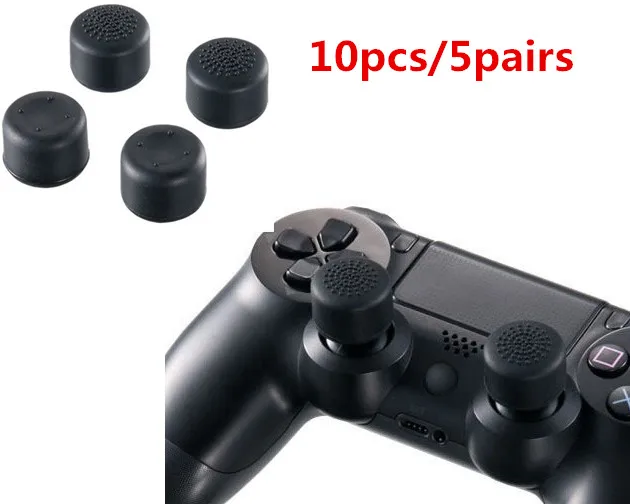 10pcs Enhance Silicone 3D Soft Analog Controller Thumb Sticks Grips Caps Skin Cover for Sony