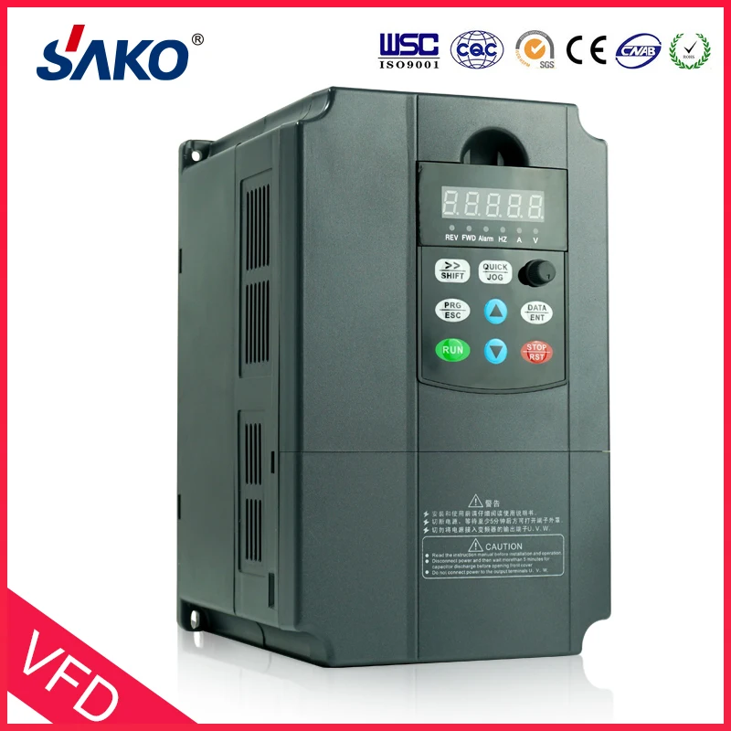 Sako 380V 5.5KW VFD высокоэффективный преобразователь частоты тройной(3) фазы