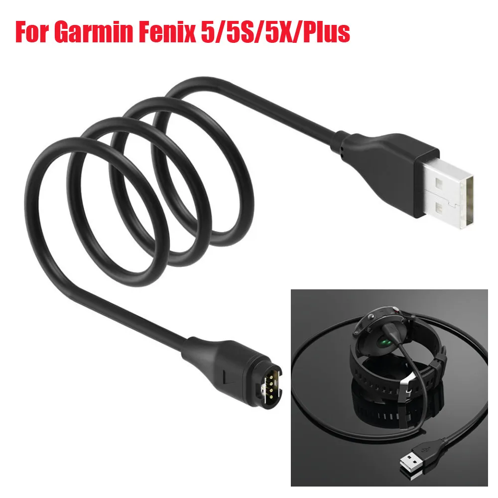 95 см USB зарядное устройство кабель для Garmin Fenix 5 5S 5X Plus Зарядка данных Колыбель Док