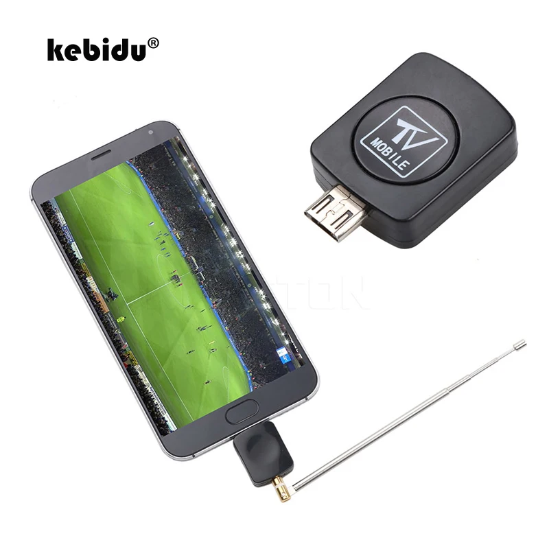 

kebidu Mini DVB-T HD TV Tuner Micro USB Digital Satellite Dongle Receiver with Antenna For Android for Phone Mobile TV Tuner