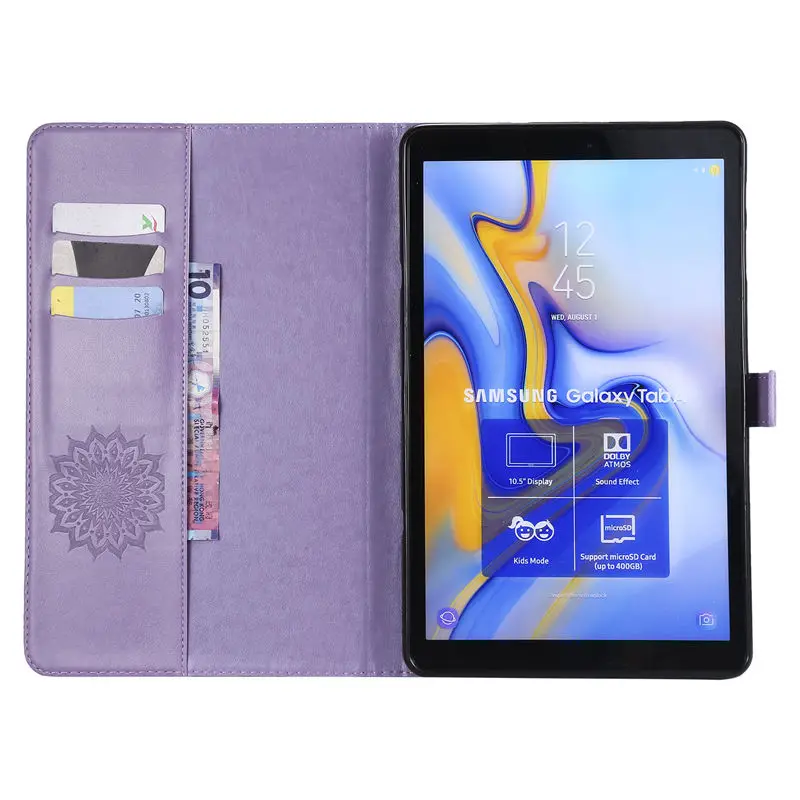 Модный чехол для планшета для samsung Galaxy Tab A A2 10," T590 T595 T597 SM-T590 чехол из искусственной кожи+ пленка+ ручка