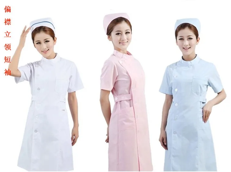 Костюм медсестры с длинными рукавами с короткими рукавами зимняя и летняя одежда розовый синий белый пальто косметолог аптеки комбинезоны