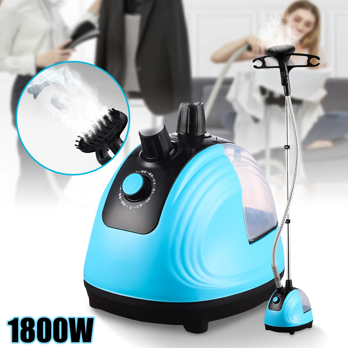 

1800W HandHeld Garment Steamer Adjustable Household Clothes Iron Steamer 220V Hanging Ironing Machine Mini Ironer Steamer