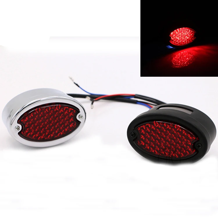 Motorcycle Aluminum LED Brake Rear Tail Lights Turn Signal ...