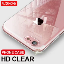 Ультра тонкий мягкий прозрачный ТПУ чехол для iPhone 8 7 Plus прозрачный силиконовый Полный Чехол для iPhone 6 7 PluS xs чехол для телефона Capa Coque