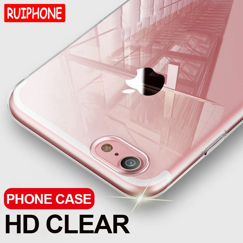 

Ultra Thin Soft Transparent TPU Case For iPhone 8 7 Plus Clear Silicone Full Cover For iPhone 6 7 PluS xs Phone Case Capa Coque