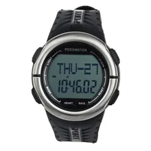 Модные relojes hombre мужские водонепроницаемые цифровые 3D шагомер счетчик калорий пульсометр монитор сердечного ритма светодиодные спортивные часы