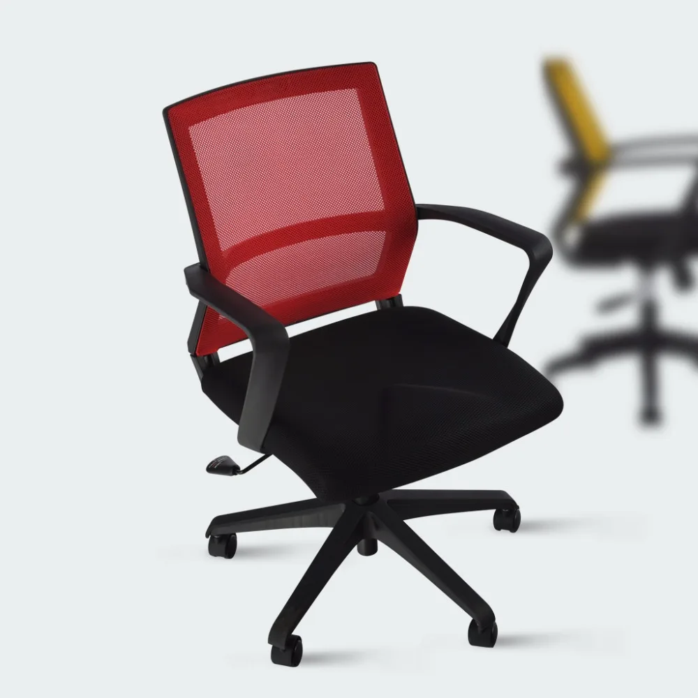 au in stock langria mid back red mesh swivel task chair office chair