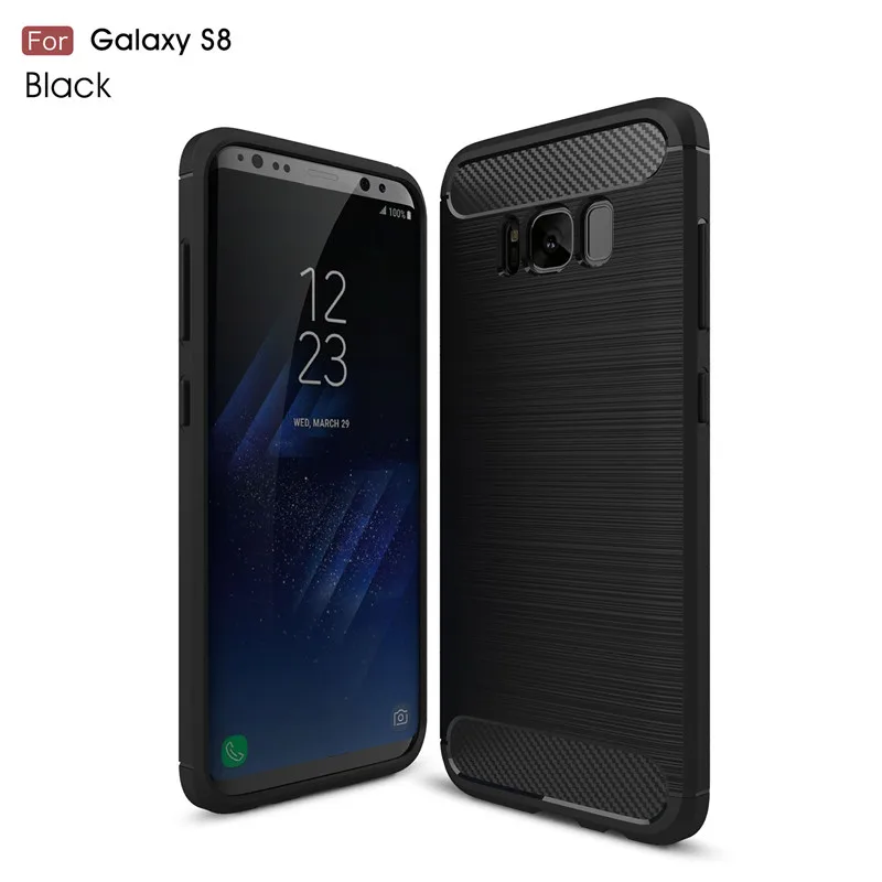 Для samsung galaxy s8 плюс case mosafe untra тонкий углерода волокна ТПУ Мягкая