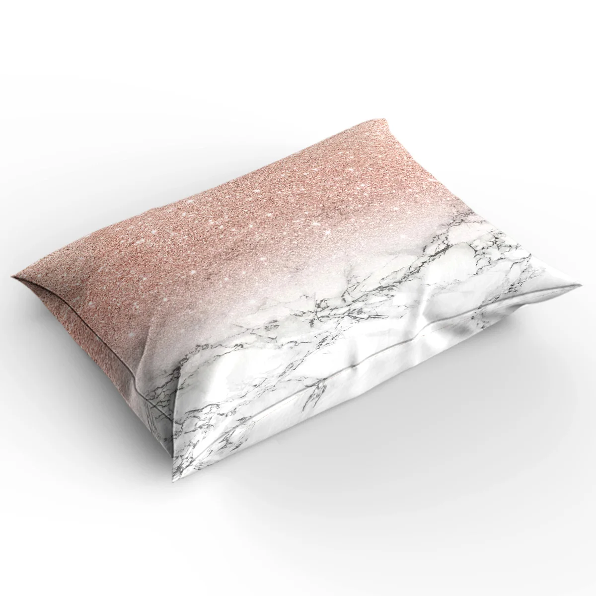 Современная искусственная Роза Цвет: розовый золотистый блеск текстура белая