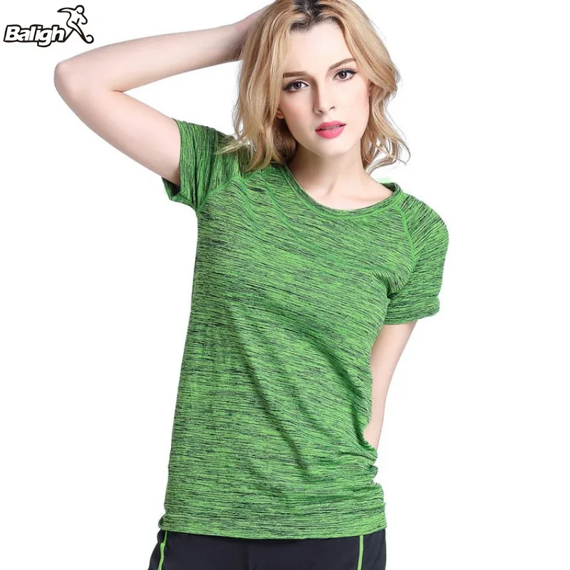 Women Quick Dry Sports T-Shirt Gym Fitness Yoga Workout Short Sleeve Tops
