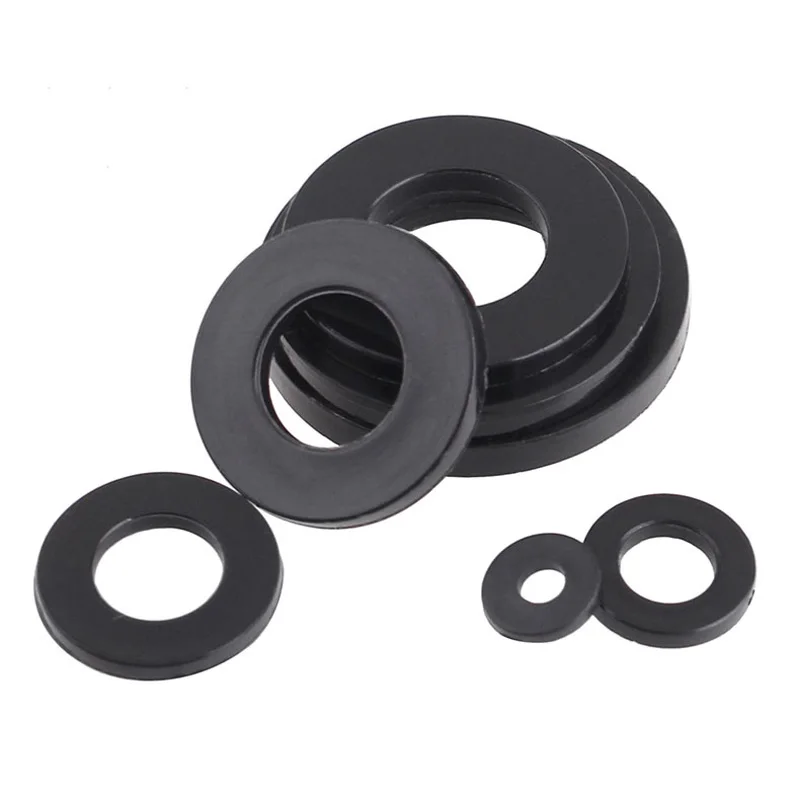 10PCS M3/M4/M5/M6/M8/M10/M12 Black Plus нейлоновая плоская прокладка/пластиковая шайба|flat washer|plastic