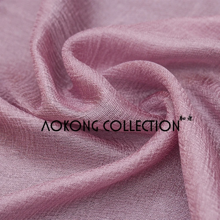 95*180cm New High Quality Soft Silk Linen Shinny Solid Plain Shawls Oversize Muslim Headband Wraps Hijab Scarves 4