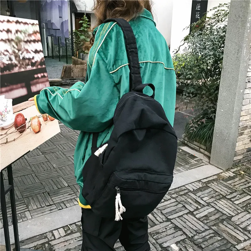 Menghuo Leisure Canvas Backpack for Women Big Capacity Shopping Bag Laptop Backpack Rucksack Student Mochila Women School BagsIMG_1229