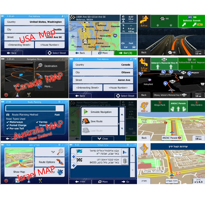 Карта Micro SD на 16 ГБ для автомобиля GPS навигатор wince Car gps 2020 карта