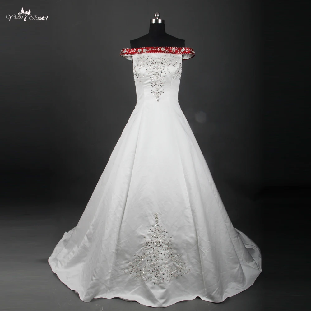 silver satin wedding dress