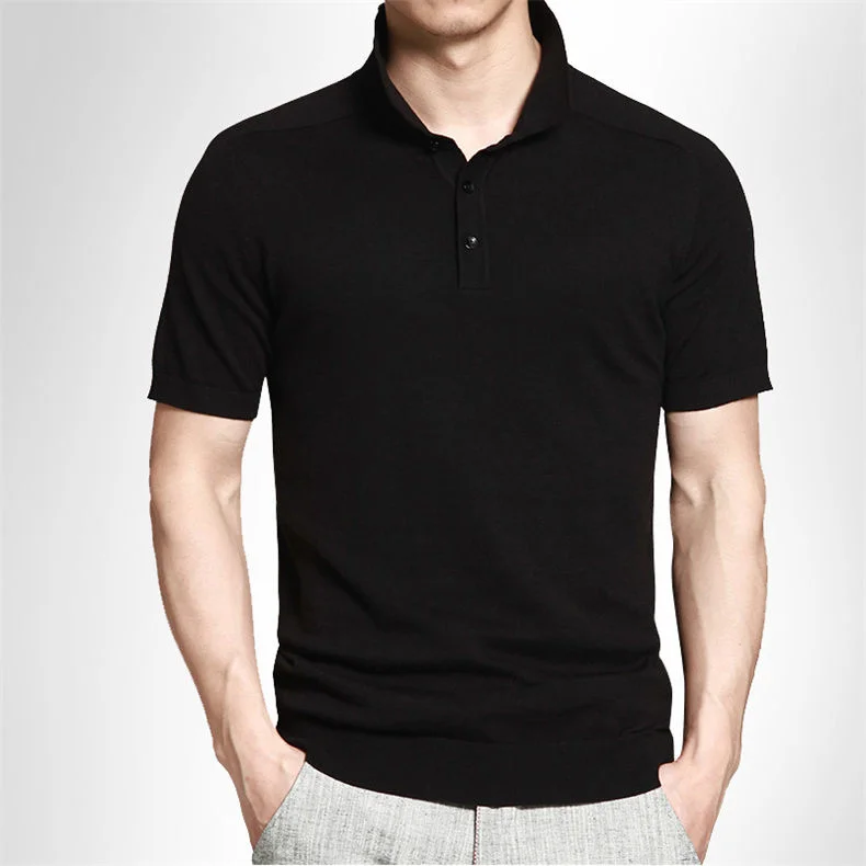 10colors summer mens polo sweaters Simple style cotton knitted short male pullovers top tees breathable 4XL Muls brand rl-7626-10