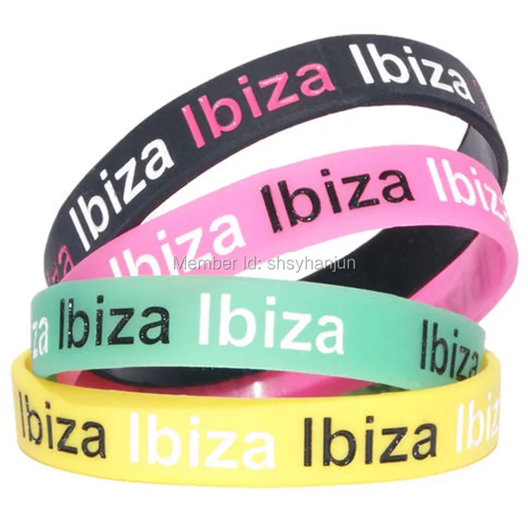 

400pcs IBIZA PARTY HOLIDAY wristband silicone bracelets free shipping by DHL