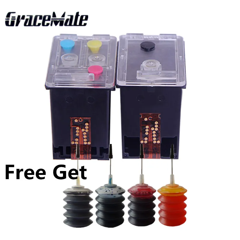 Same original print 62 62XL Refillable Ink Cartridge For HP Envy 5640 5660 7640 5540 5544 5545