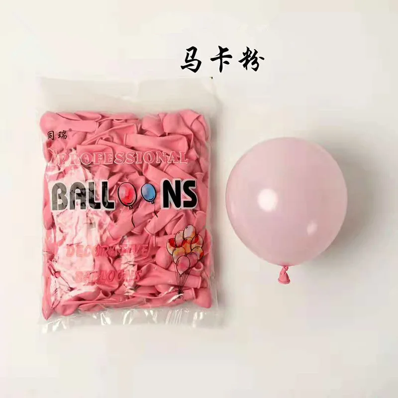 Type A Pink 200 шт 5 дюймовые латексные шары в виде Макарон милые яркие цветные мини-воздушные шары для свадьбы, помолвки, дня рождения, фестиваля декора - Цвет: Type A Pink