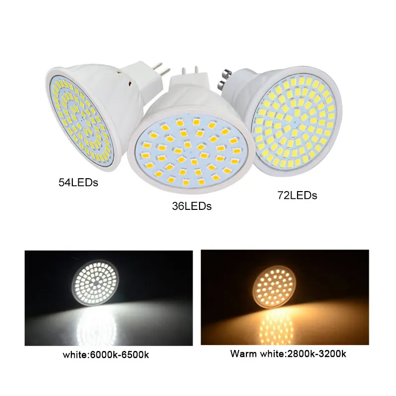 GU10 MR16 Светодиодный прожектор 2835SMD 4 Вт 6 8 COB 5 7 AC 220 В Светодиодная лампа