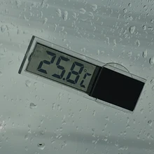 Автомобильные цифровые электронные часы, установленные на лобовом стекле приборной панели, ЖК-дисплей, присоска, наклейка на присоске, автомобильные аксессуары для интерьера