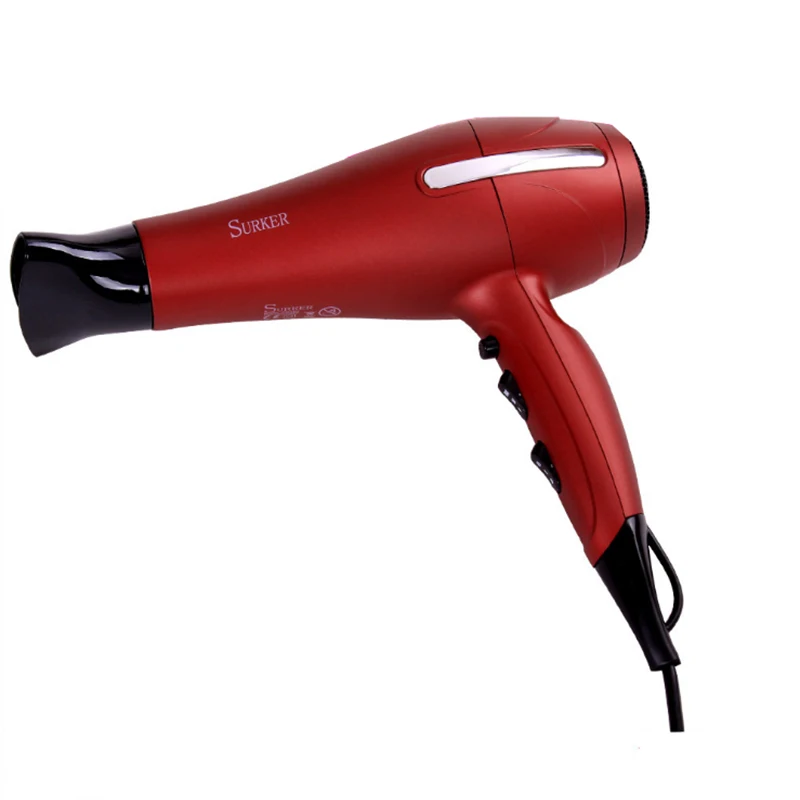 2200W Professional Red Hair Dryer Blow Portable High Power Anion Electric Hair Dryer Thermostatic Travel Hairdressing Hot&Cool  (2)
