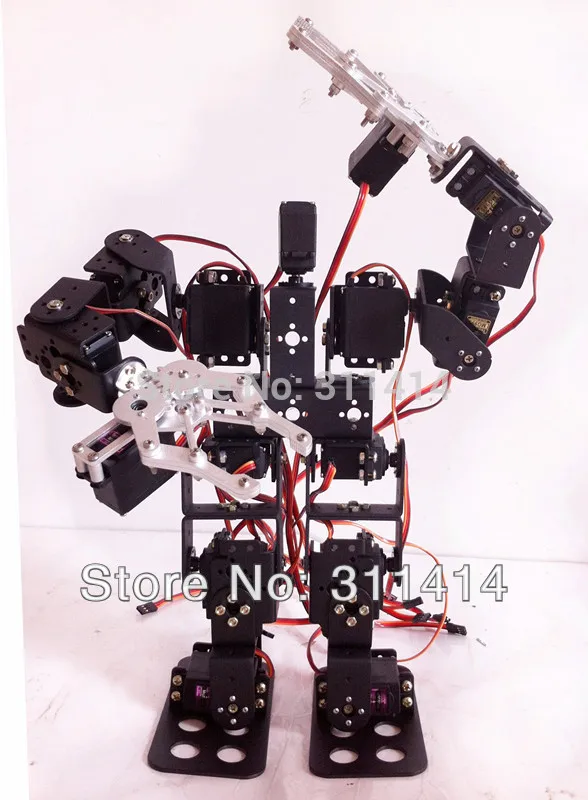 1 компл. 15 DOF Biped робот Обучающий робот с алюминиевым зажимом коготь монтажный комплект сервокронштейн для Arduino прогулки танец продвижение