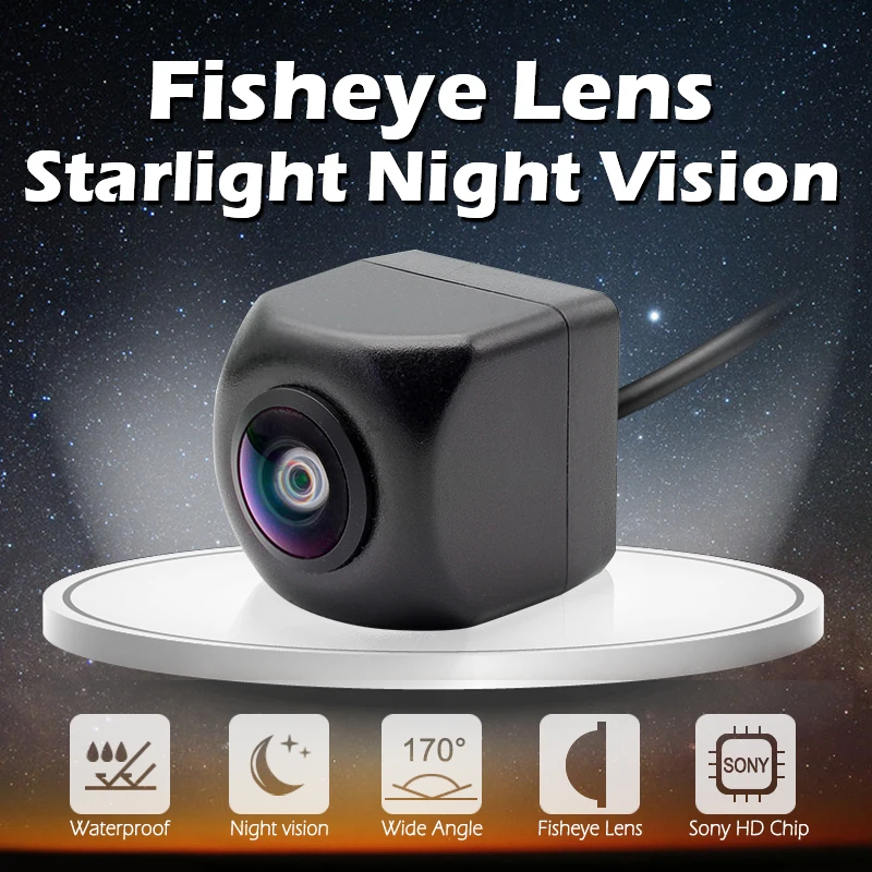 XYCING IP68 водонепроницаемый рыбий глаз ночного видения HD парковочная камера+ 5,0 дюймовый TFT ЖК-монитор автомобиля 800*480 HD монитор